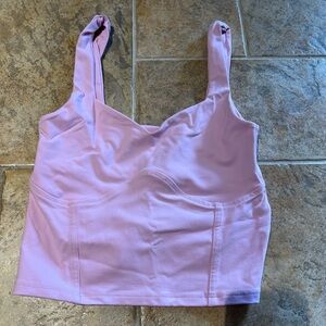 Abercrombie & Fitch Soft AF Cropped Ballerina Pink Tank Size XS